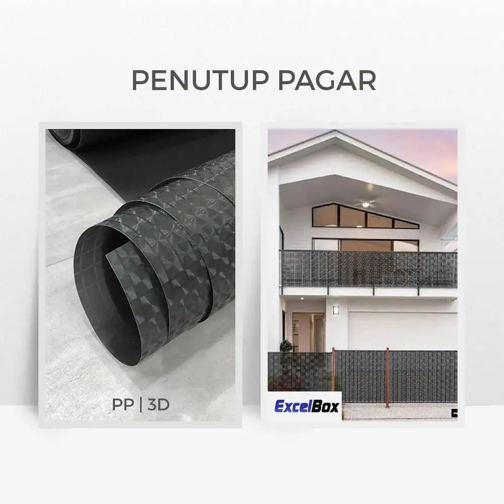 Penutup Pagar / Seng Roll PP | 3D